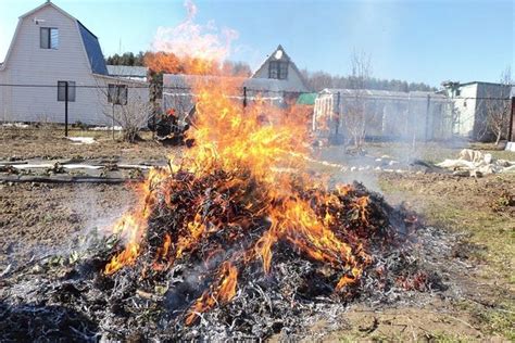 Когда разрешено сжигание мусора