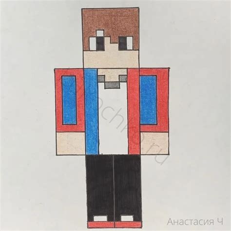 Мастер-класс: как нарисовать скин компота из Minecraft