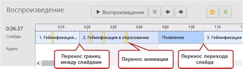 Настройка автопрокрутки и переходов