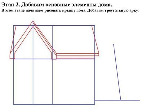 Начинаем рисовать основные формы дома