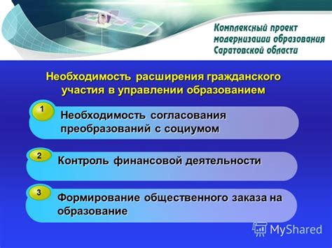 Необходимость участия в управлении