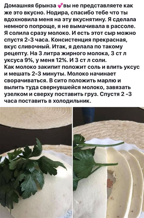 Необходимые ингредиенты для приготовления брынзы