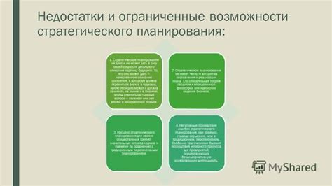 Ограниченные возможности планирования