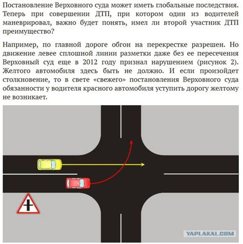 Опасности при выполнении обгона на перекрестке