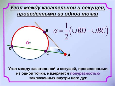 Особенности внешнего угла и его связь с дугой окружности