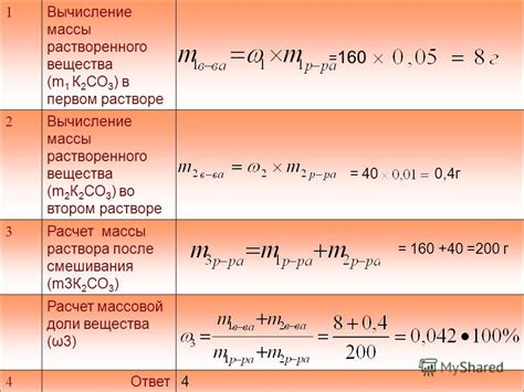 Особенности использования формулы для нахождения массы сплава