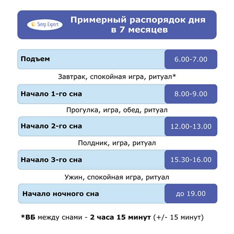 Особенности пищевого режима в 7 месяцев