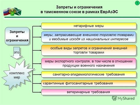Особые ситуации и ограничения