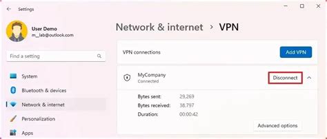 Отключение VPN по желанию пользователя