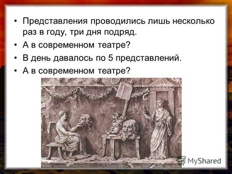 Почему древнегреческие представления проводились в определенные моменты