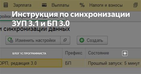 Практические рекомендации по синхронизации БП 3.0 и БП 3.0