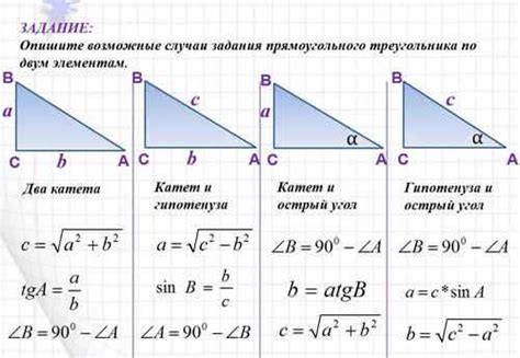 Практический пример поиска второго катета