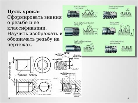 Практическое применение знания о резьбе