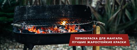 Преимущества термостойкой краски для покраски мангала