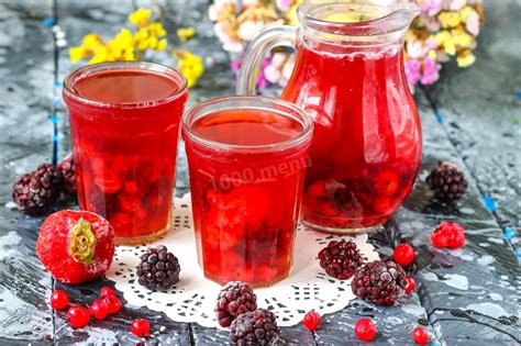 Приготовление вкусного и ароматного компота из замороженных ягод