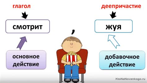 Применение деепричастий в русском языке