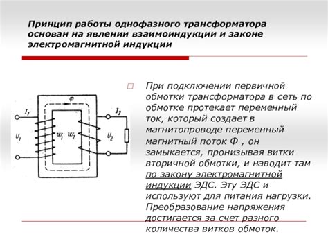 Принцип работы взаимоиндукции
