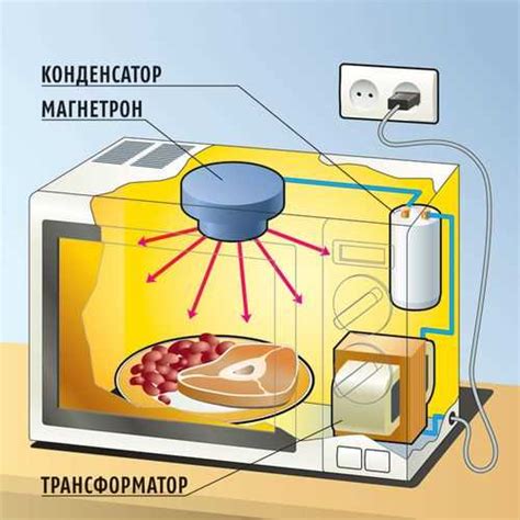 Процесс нагрева карбонары в микроволновке