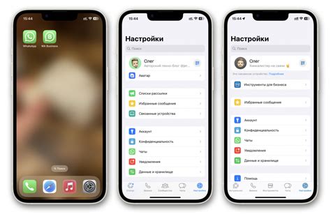 Разделение аккаунта WhatsApp