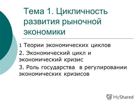 Роль государства в регулировании рыночной активности