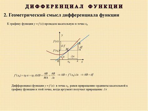 Роль дифференциала в математике