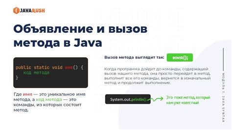 Синтаксис создания функции в Java