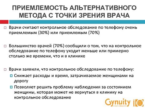 Советы по выбору альтернативного метода