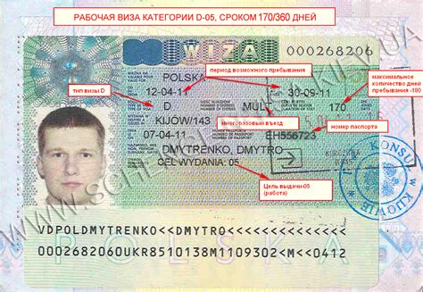 Срок действия визы и возможность ее продления