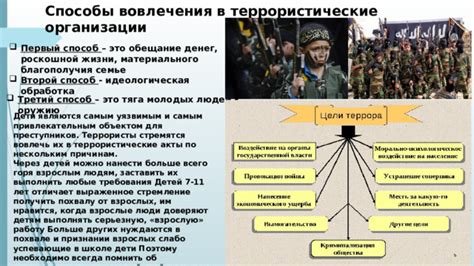 Террористические акты и экстремизм