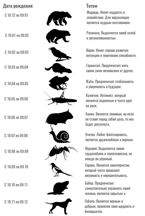 Тотемное животное по дате рождения: как определить?