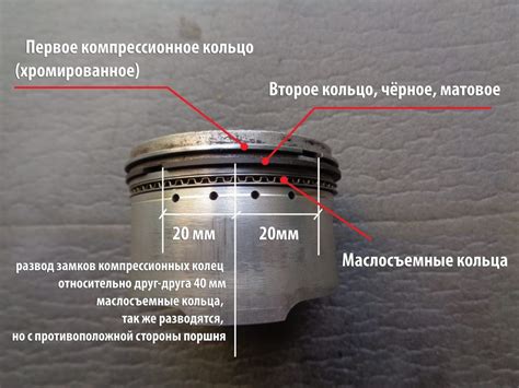 Установка кольца на поршень триммера Карвер