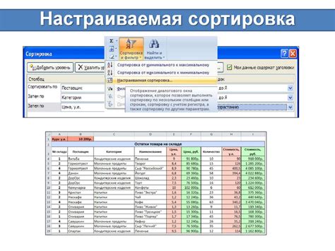 Фильтрация и сортировка данных