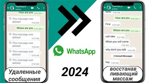 Шаги по удалению сообщения "Удалено" в WhatsApp