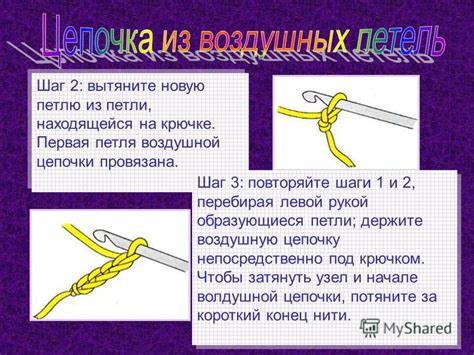 Шаг 2: Первая петля узла Жозефины